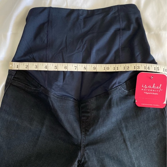 Isabel Maternity Crossover Panel Bermuda Shorts - Picture 3 of 12